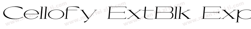 Cellofy ExtBlk Exp字体转换